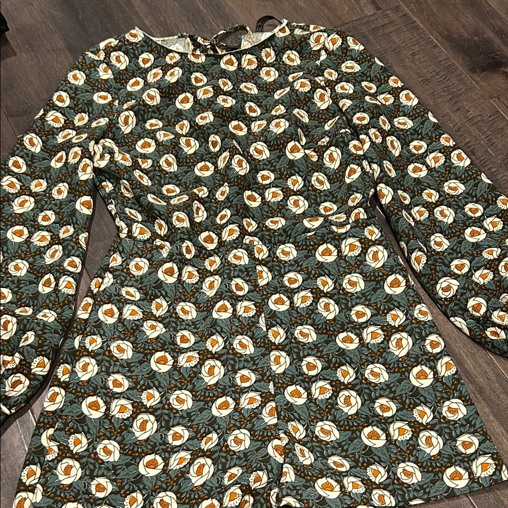 Zara Green Floral Jumpsuit - Picture 4 of 4